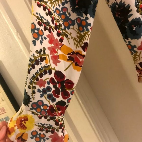 Floral Print Blouse (Loft, Size M) - Picture 3 of 7